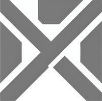 Минималистичный абстрактный логотип компании МегаСтар Игры в серых тонах на белом фоне